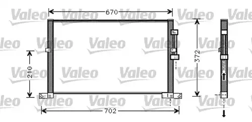 кондензатор, климатизация VALEO 818023