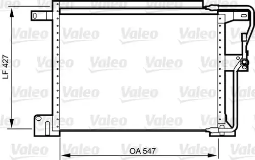 кондензатор, климатизация VALEO 818024