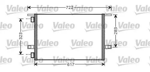 кондензатор, климатизация VALEO 818028