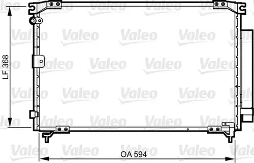 кондензатор, климатизация VALEO 818032