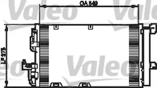 кондензатор, климатизация VALEO 818047