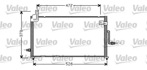 кондензатор, климатизация VALEO 818060