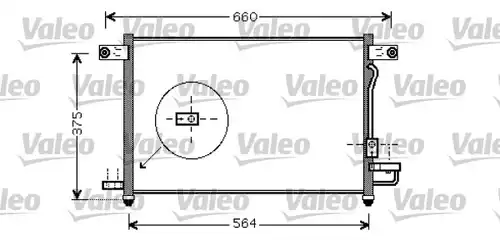 кондензатор, климатизация VALEO 818061