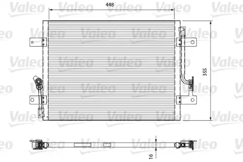 кондензатор, климатизация VALEO 818066