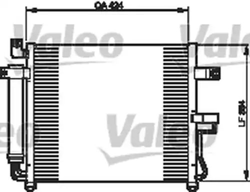 кондензатор, климатизация VALEO 818073