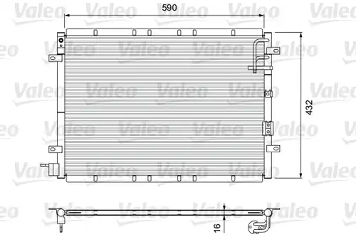 кондензатор, климатизация VALEO 818080