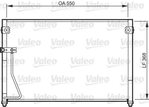 кондензатор, климатизация VALEO 818085