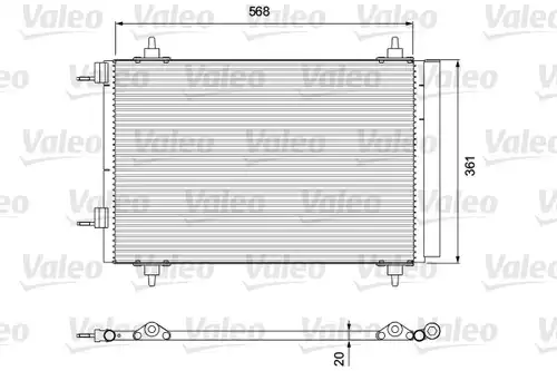 кондензатор, климатизация VALEO 818171