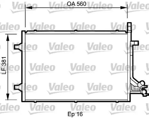 кондензатор, климатизация VALEO 818194