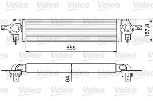 интеркулер (охладител за въздуха на турбината) VALEO 818358