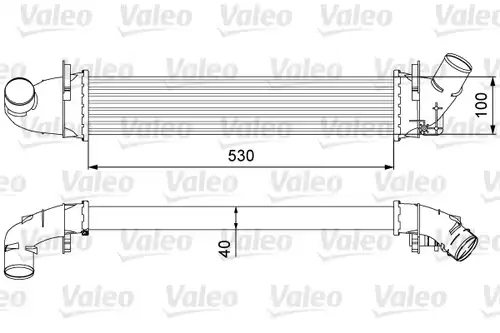 интеркулер (охладител за въздуха на турбината) VALEO 818544
