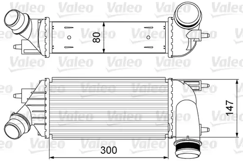 интеркулер (охладител за въздуха на турбината) VALEO 818583