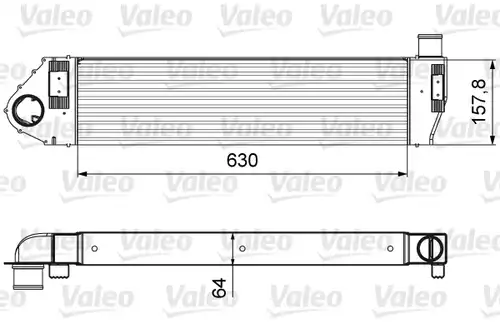интеркулер (охладител за въздуха на турбината) VALEO 818621