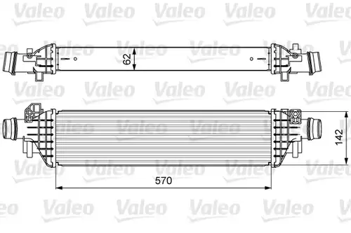 интеркулер (охладител за въздуха на турбината) VALEO 818628