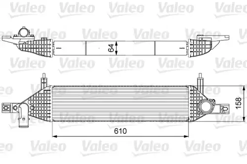 интеркулер (охладител за въздуха на турбината) VALEO 818633