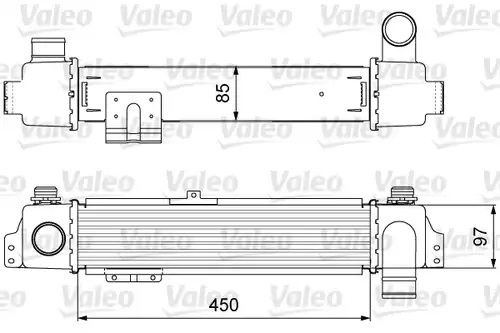 интеркулер (охладител за въздуха на турбината) VALEO 818634
