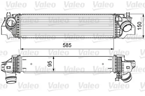 интеркулер (охладител за въздуха на турбината) VALEO 818640