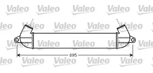 интеркулер (охладител за въздуха на турбината) VALEO 818712