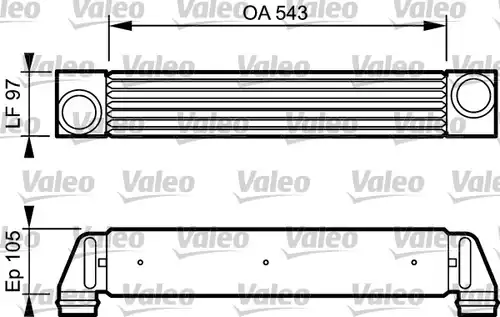 интеркулер (охладител за въздуха на турбината) VALEO 818796