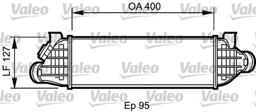 интеркулер (охладител за въздуха на турбината) VALEO 818802