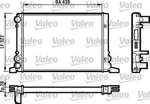 воден радиатор VALEO 819259
