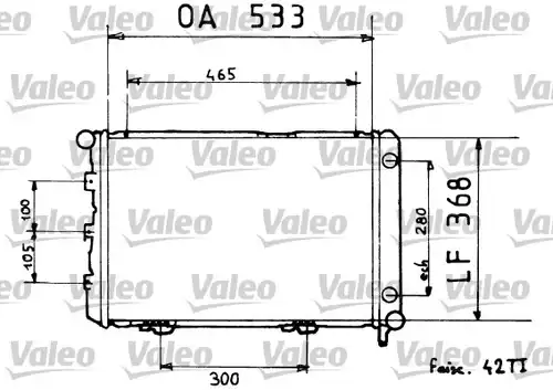 воден радиатор VALEO 819376