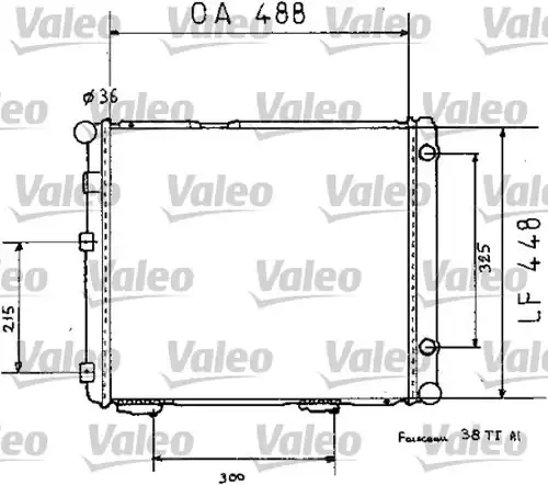 воден радиатор VALEO 819383