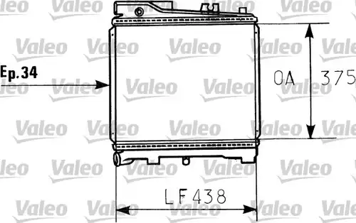 воден радиатор VALEO 819395