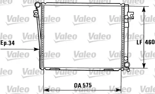 воден радиатор VALEO 819405