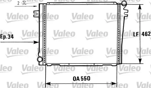 воден радиатор VALEO 819406