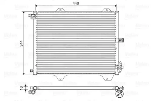 кондензатор, климатизация VALEO 822588