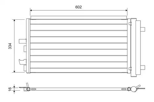 кондензатор, климатизация VALEO 822752