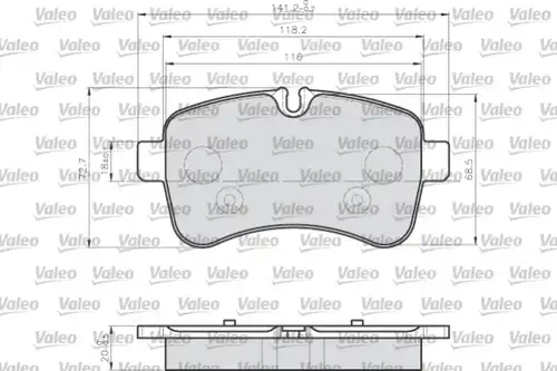 накладки VALEO 872232