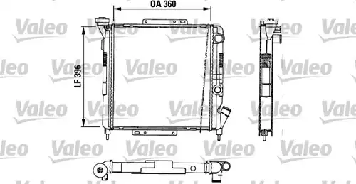 воден радиатор VALEO 883729