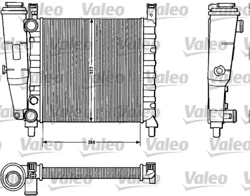 воден радиатор VALEO 883812