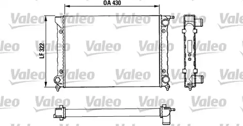воден радиатор VALEO 883820