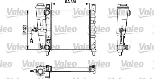 воден радиатор VALEO 883827
