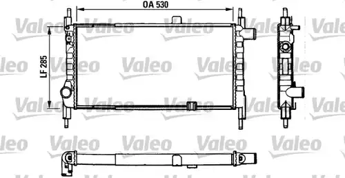 воден радиатор VALEO 883857