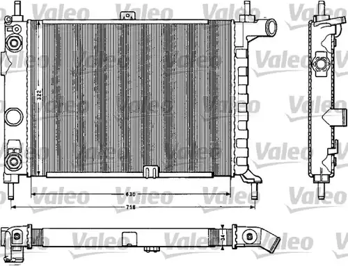 воден радиатор VALEO 883859