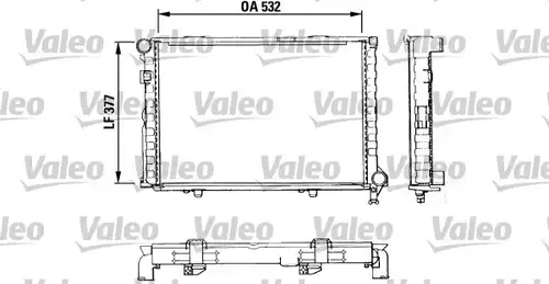 воден радиатор VALEO 883860