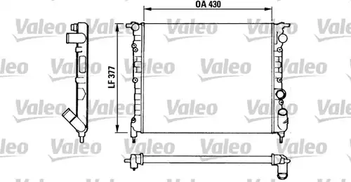воден радиатор VALEO 883875