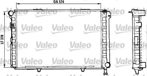 воден радиатор VALEO 883876