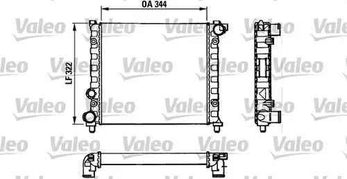 воден радиатор VALEO 883921
