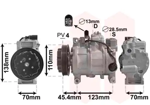 компресор за климатик VAN WEZEL 0300K261