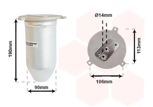 изсушител, климатизация VAN WEZEL 0600D221