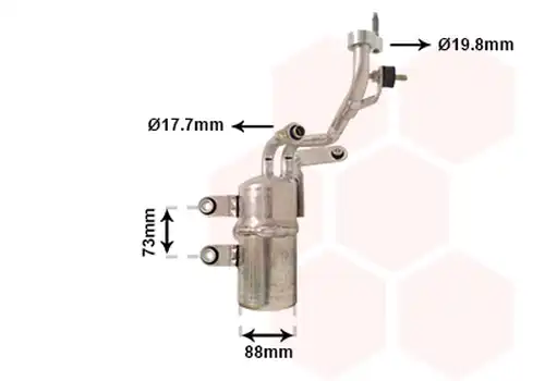 изсушител, климатизация VAN WEZEL 1800D466