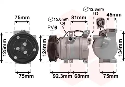 компресор за климатик VAN WEZEL 2700K219