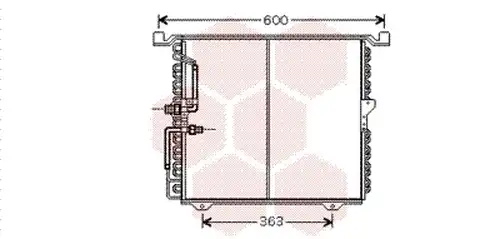 кондензатор, климатизация VAN WEZEL 30005388