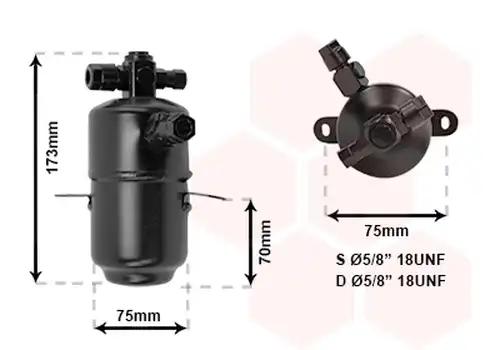 изсушител, климатизация VAN WEZEL 3000D374