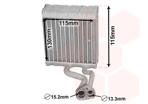изпарител, климатична система VAN WEZEL 3000V646
